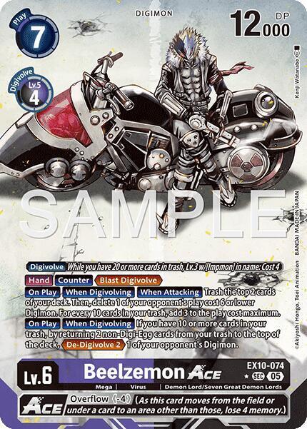 Beelzemon ACE Card Front