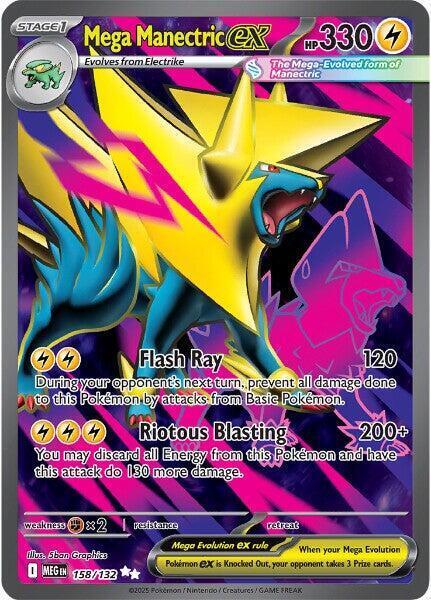 Mega Manectric ex Card Front