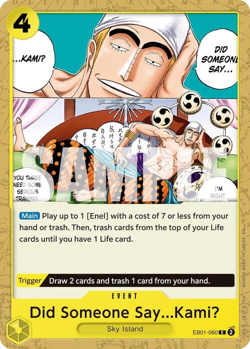 Did Someone Say...Kami? Card Front
