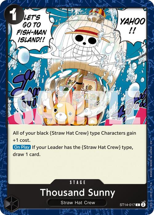 Thousand Sunny Card Front