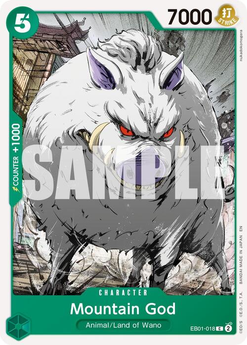 Mountain God Card Front