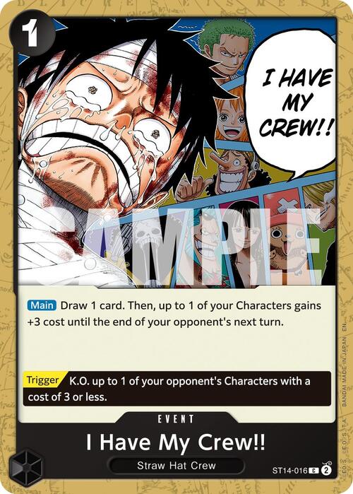 I Have My Crew!! Card Front