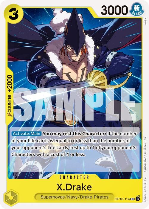 X.Drake Card Front