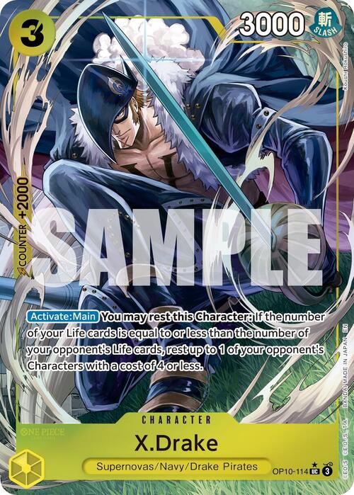 X.Drake Card Front