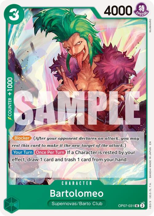 Bartolomeo Card Front