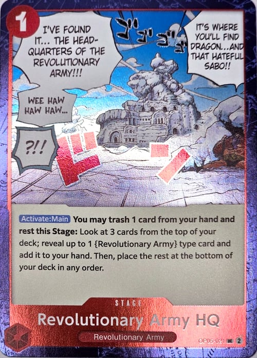 Revolutionary Army HQ Card Front