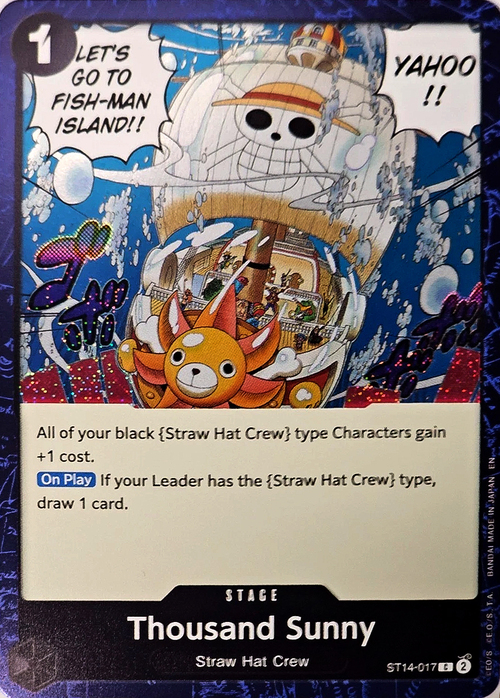 Thousand Sunny Card Front