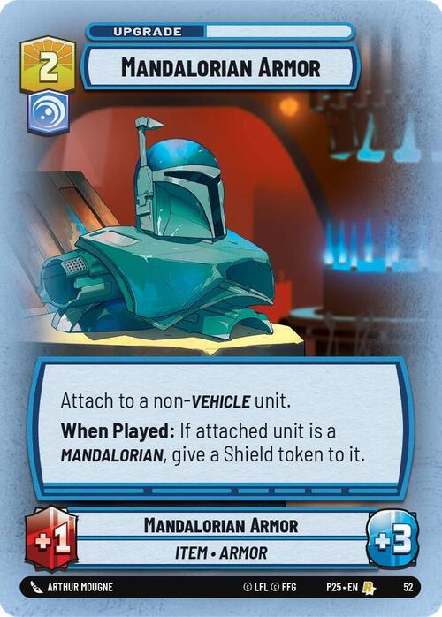 Mandalorian Armor Card Front