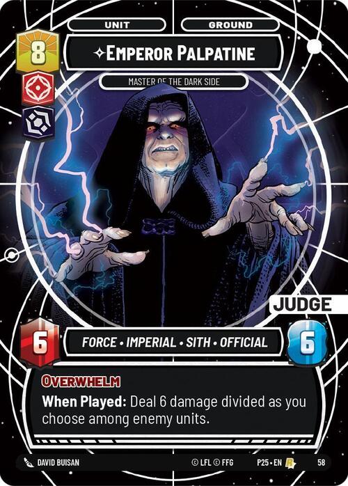 Emperor Palpatine - Master of the Dark Side Card Front