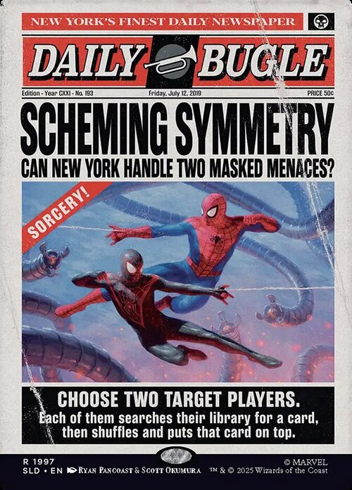 Scheming Symmetry Card Front