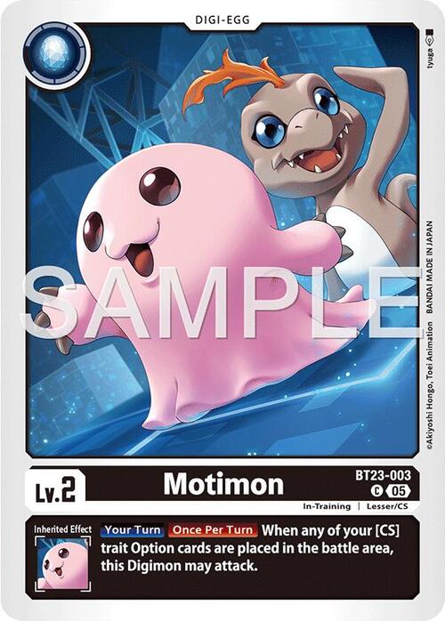 Motimon Card Front