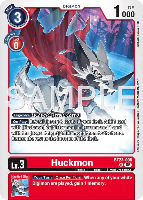 Huckmon Card Front