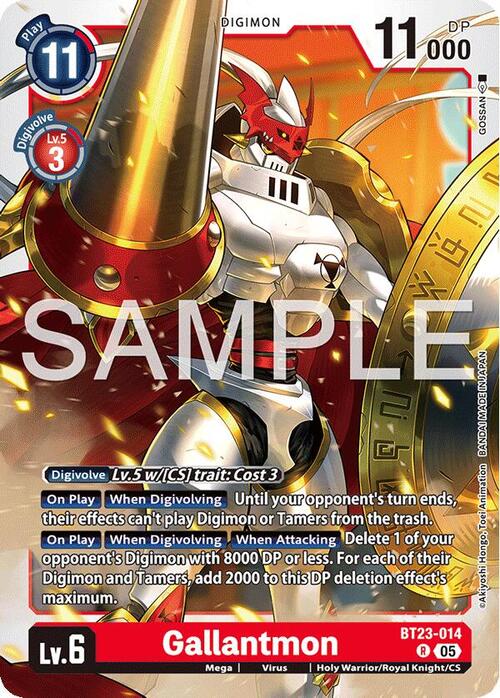 Gallantmon Card Front