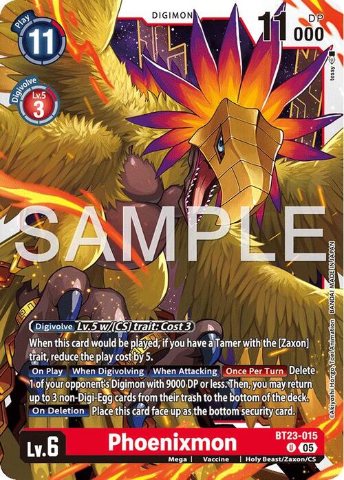 Phoenixmon Card Front