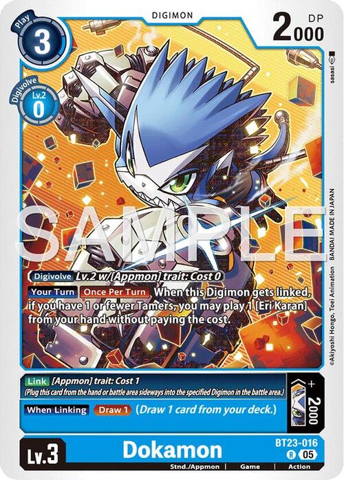 Dokamon Card Front