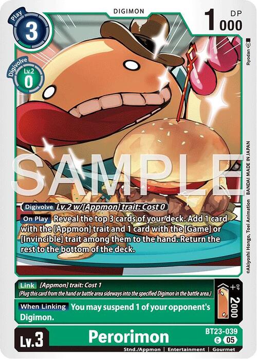 Perorimon Card Front