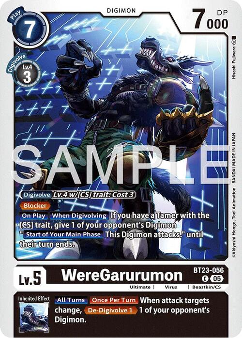 WereGarurumon Card Front