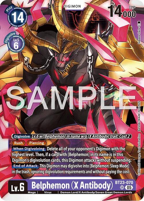 Belphemon (X Antibody) Card Front
