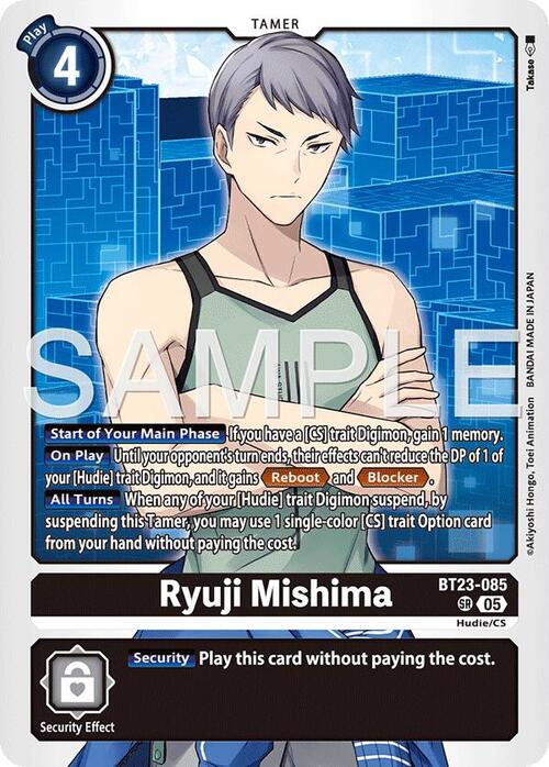 Ryuji Mishima Card Front