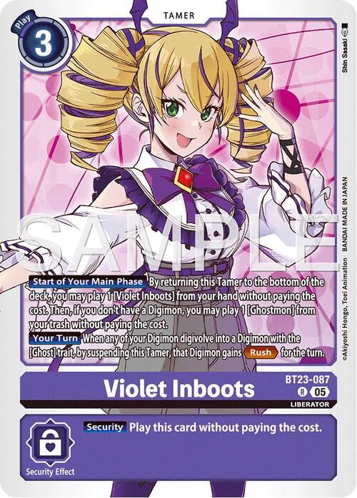 Violet Inboots Card Front