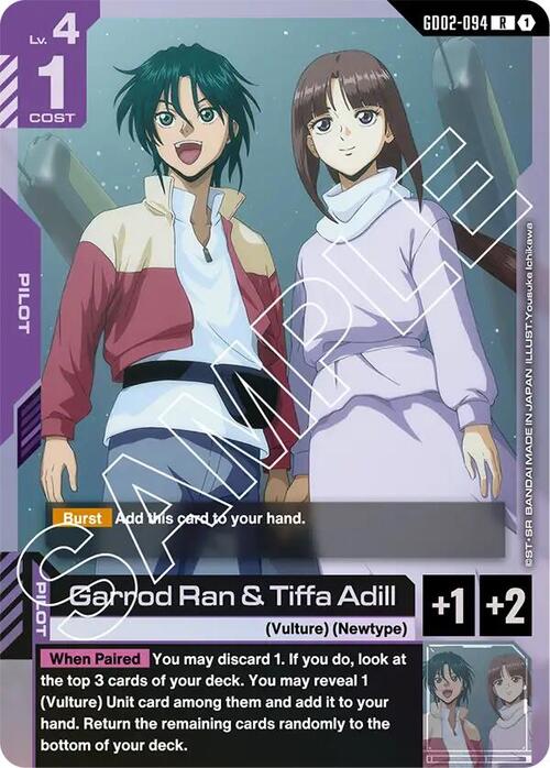 Garrod Ran & Tiffa Adill Card Front