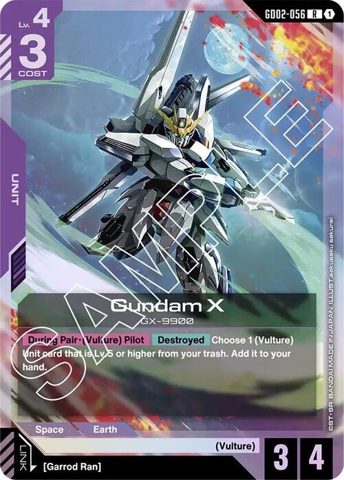 Gundam X Card Front