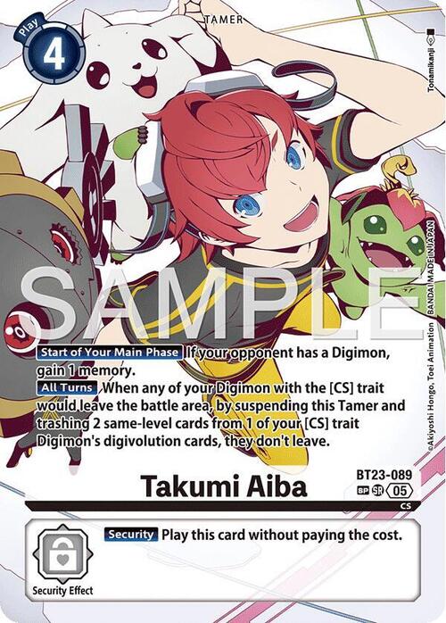Takumi Aiba Card Front