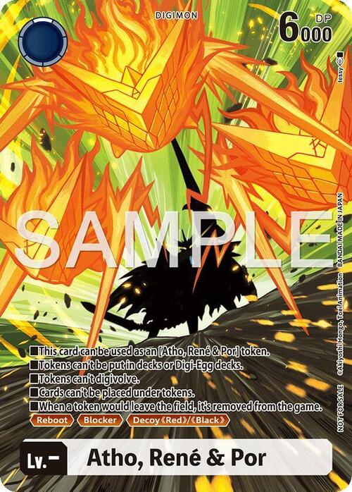 Atho, Rene & Por Card Front