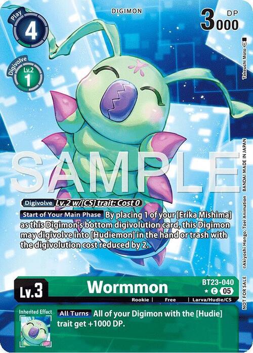 Wormmon Card Front