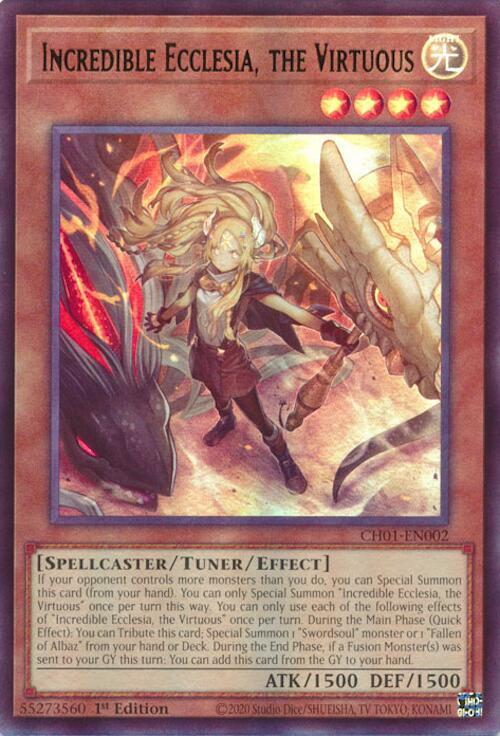 Incredible Ecclesia, the Virtuous Card Front