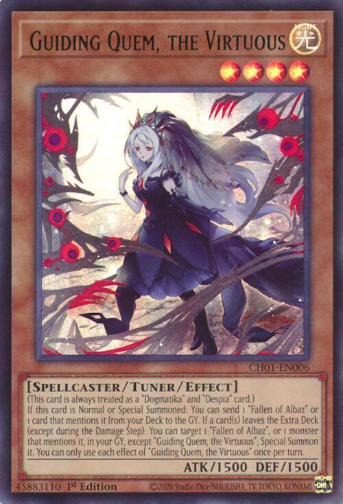 Guiding Quem, the Virtuous Card Front