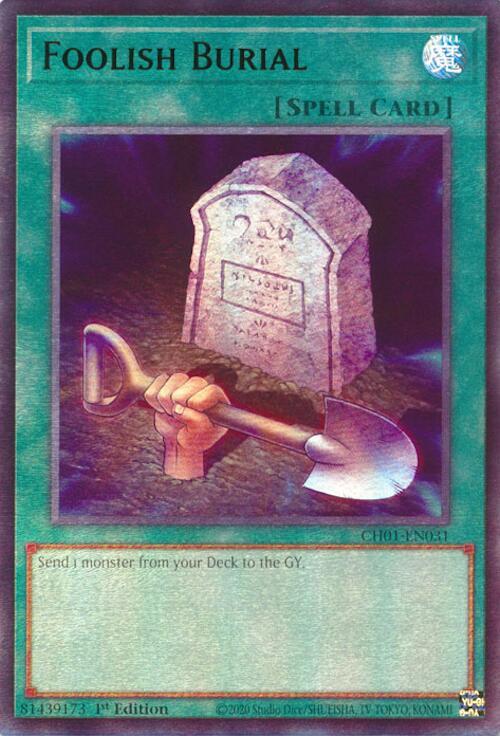 Foolish Burial Card Front