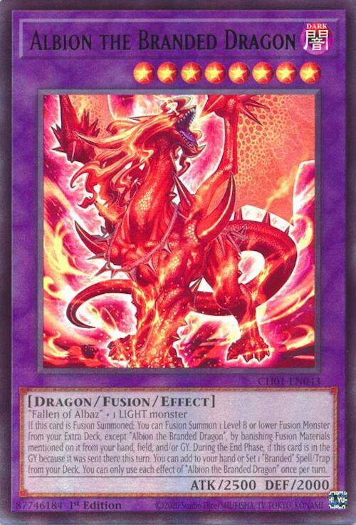 Albion the Branded Dragon Card Front