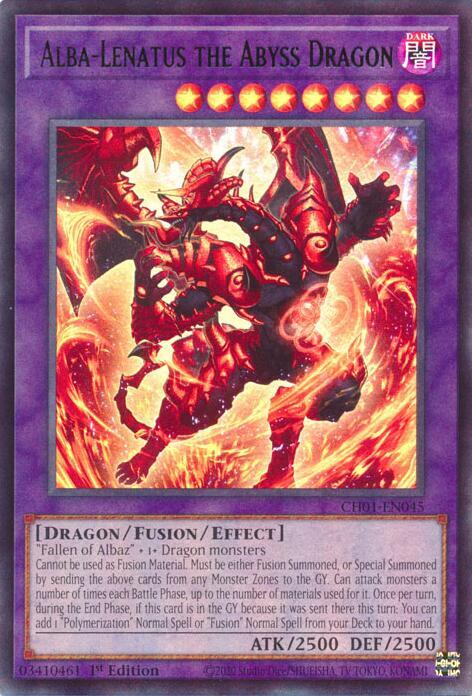 Alba-Lenatus the Abyss Dragon Card Front