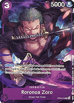 Roronoa Zoro Card Front