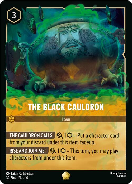 The Black Cauldron Card Front