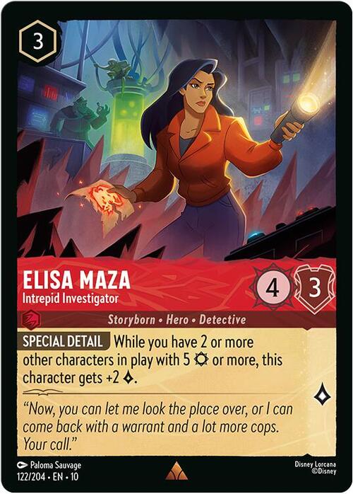 Elisa Maza - Intrepid Investigator Card Front