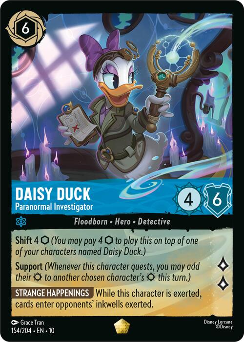 Daisy Duck - Paranormal Investigator Card Front