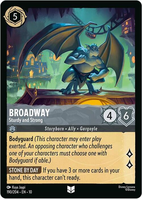 Broadway - Sturdy and Strong Card Front