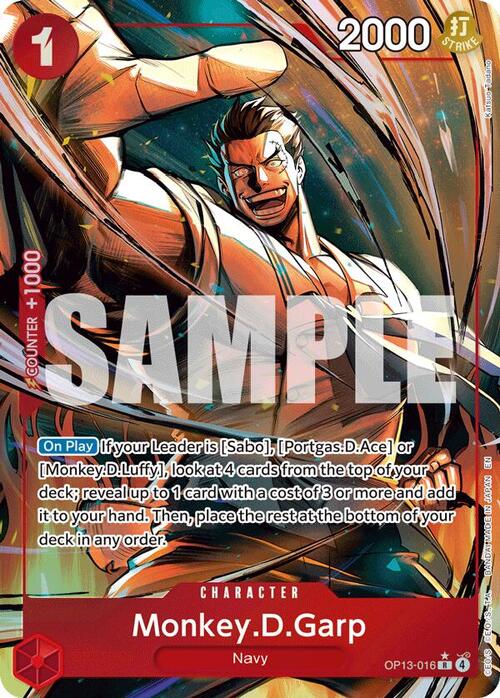 Monkey.D.Garp Card Front