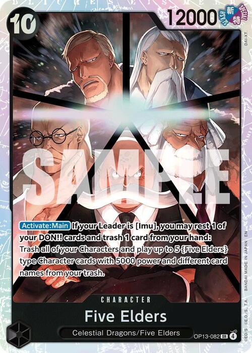 Five Elders Card Front