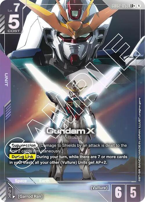 Gundam X Card Front