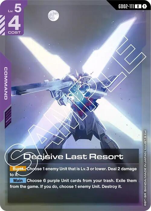 Decisive Last Resort Card Front