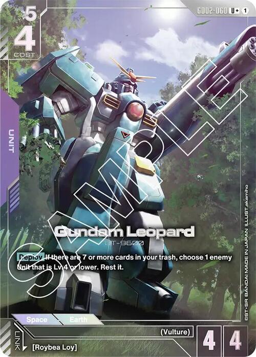 Gundam Leopard Card Front