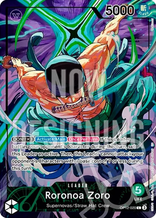 Roronoa Zoro Card Front