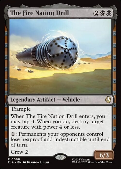 The Fire Nation Drill Card Front