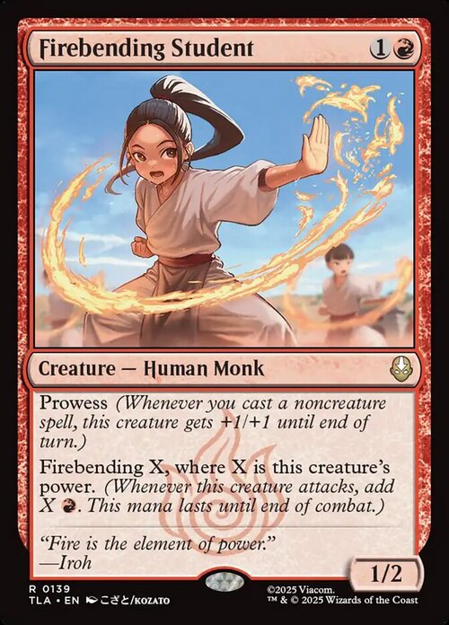 Firebending Student Card Front