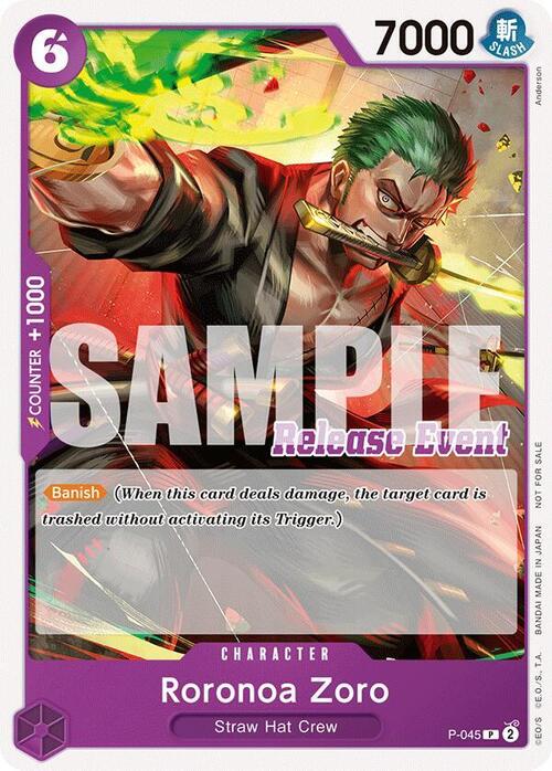 Roronoa Zoro Card Front