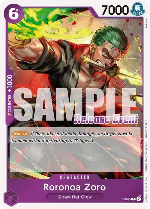 Roronoa Zoro Card Front