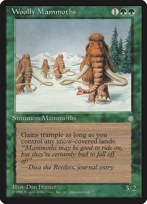 Woolly Mammoths Card Front